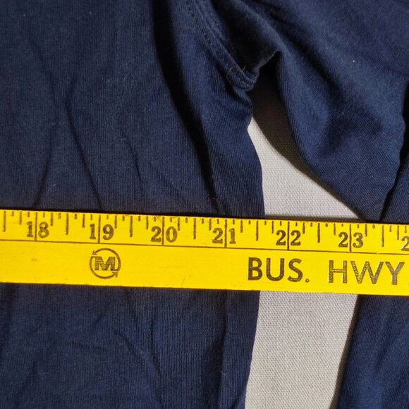 L.L.Bean crew neck long sleeve sweater men's size L blue traditional fit cotton - Picture 7 of 8